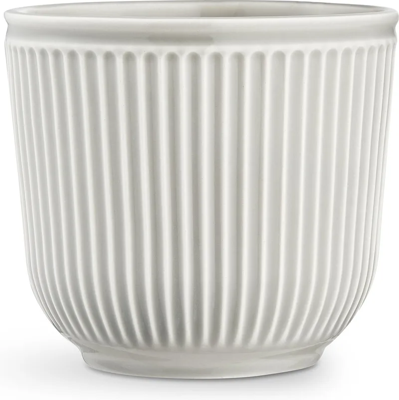 Hammershøi Bloempot - Ø 18 cm - Hoogte 16,5 cm - Keramiek by Kähler in Licht Grijs – product photo
