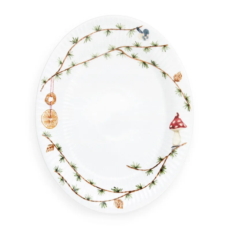 Hammershøi Jul Teller oval 22,5 x 28,5cm by Kähler – product photo
