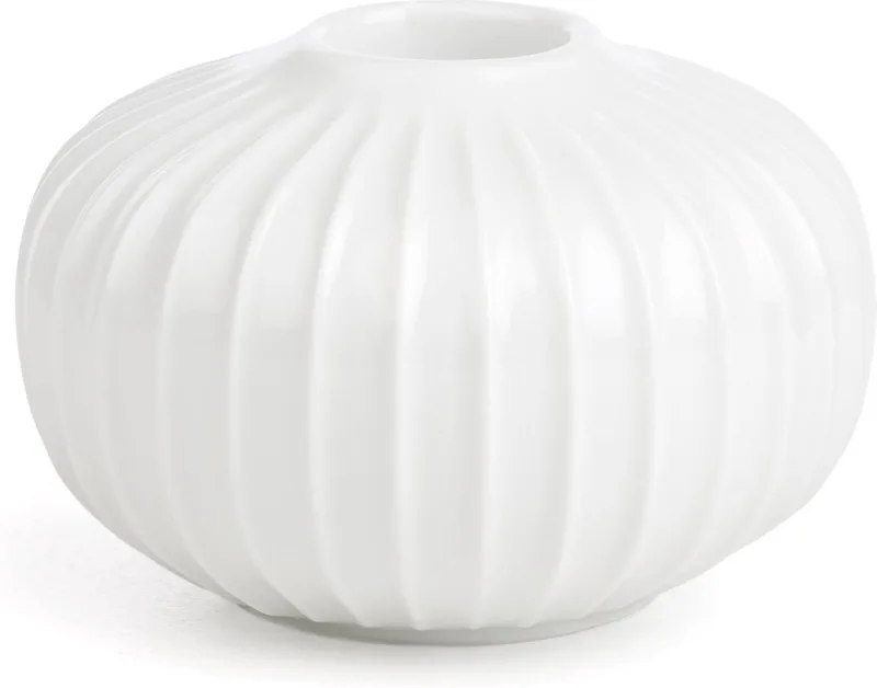 Hammershøi Kandelaar - Ø 8 cm - Hoogte 5,5 cm by Kähler in Wit – product photo