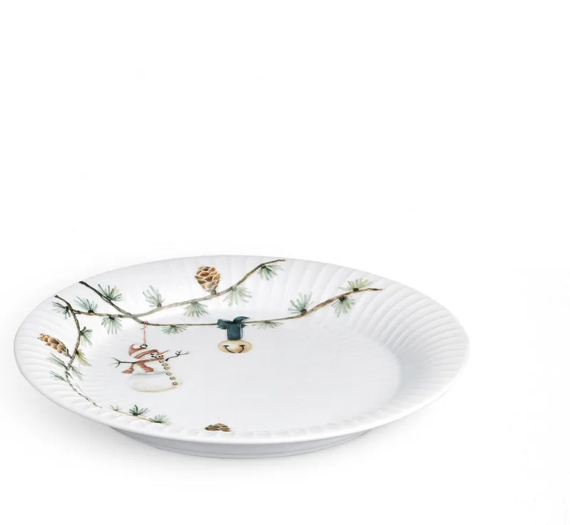 Hammershøi Kerst Bord - Aardewerk - Ø22 cm van Kähler in Wit – productfoto
