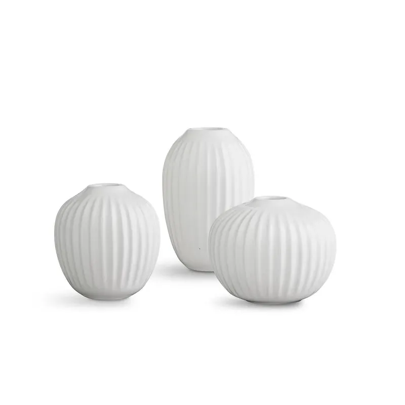 Hammershøi Miniaturvase 3er Set Weiß by Kähler – product photo