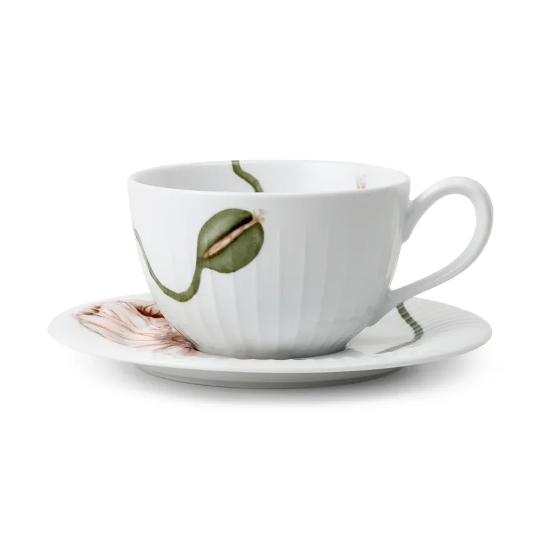 Hammershøi Poppy Teetasse 38cl Weiß de Kähler – photo du produit