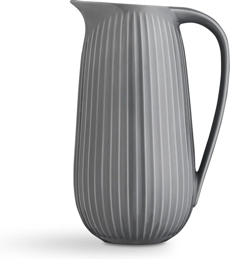 Hammershøi Schenkkan - Incl. Handvat - 1,25 ltr de Kähler en Licht Grijs – photo du produit