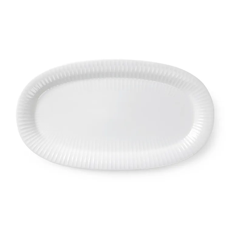 Hammershøi Servierteller oval 40 x 22,5cm Weiß by Kähler – product photo