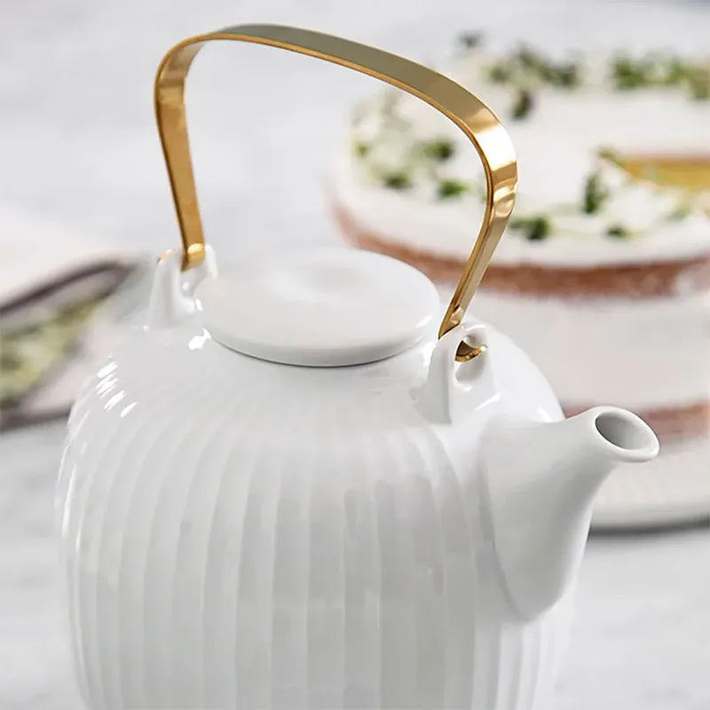 Hammershøi Teekanne Weiß van Kähler – productfoto 4 van 4