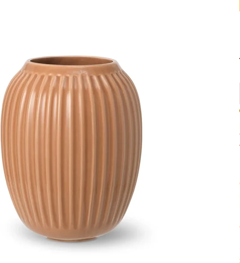 Hammershoi vaas H21cm von Kähler in Caramel – Produktfoto