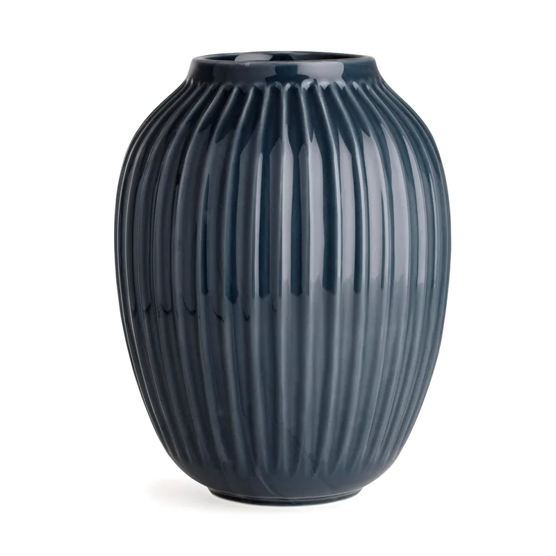 Hammershøi Vase groß Anthrazitgrau de Kähler – photo du produit