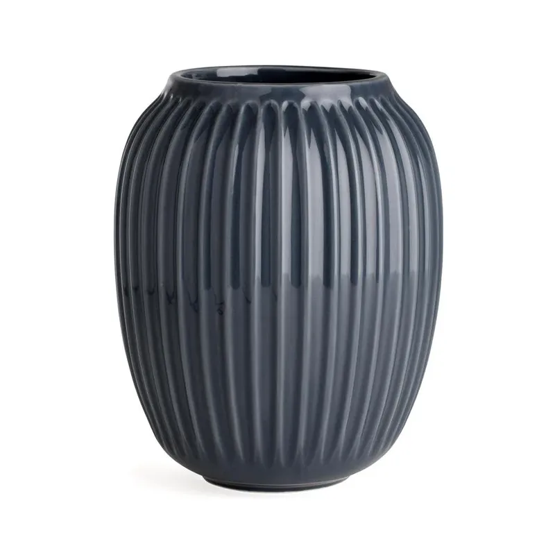 Hammershøi Vase mittel Anthrazitgrau de Kähler – photo du produit
