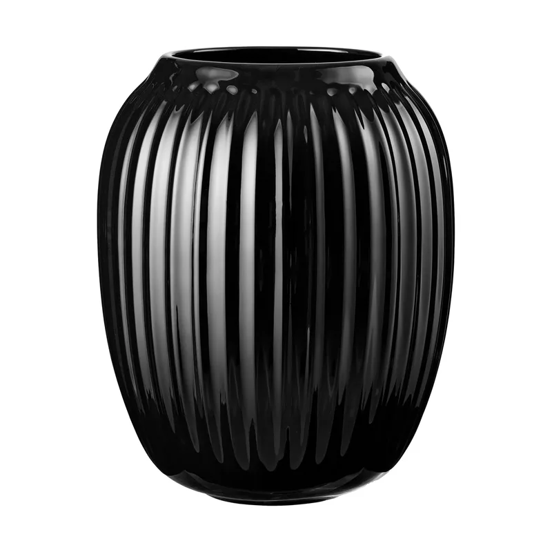 Hammershøi Vase mittel Schwarz de Kähler – photo du produit