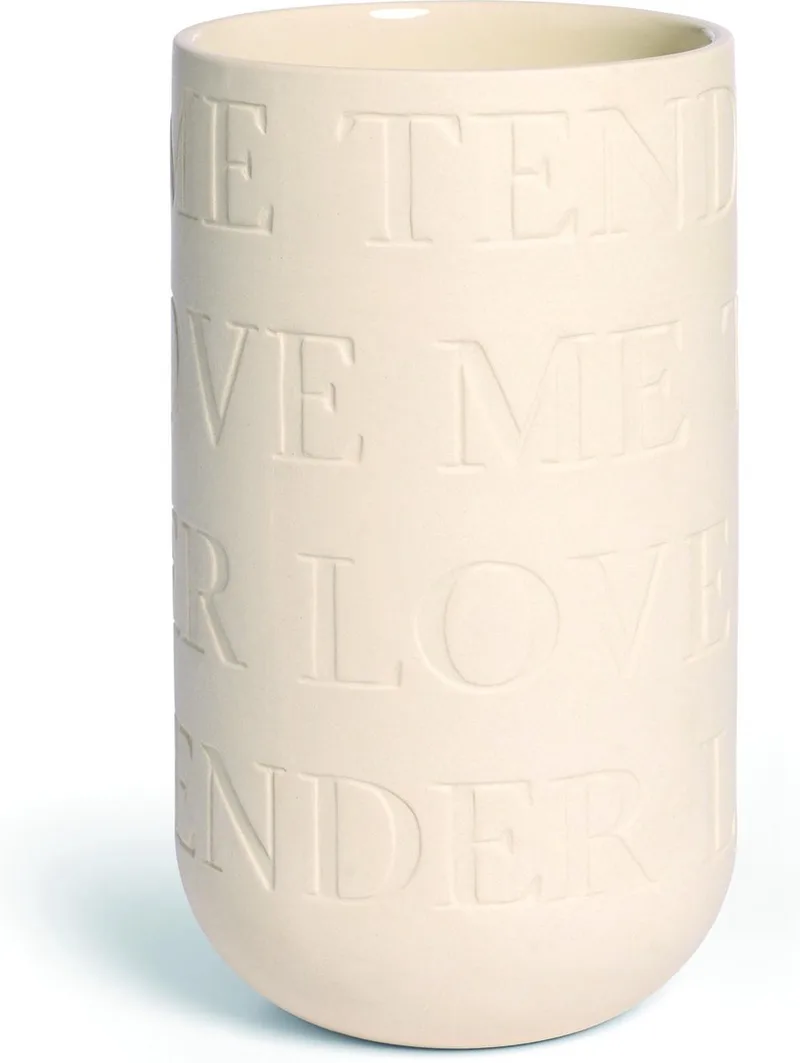 KD 126029 Wit Love Song Vaas 22 cm de Kähler en Creme – photo du produit