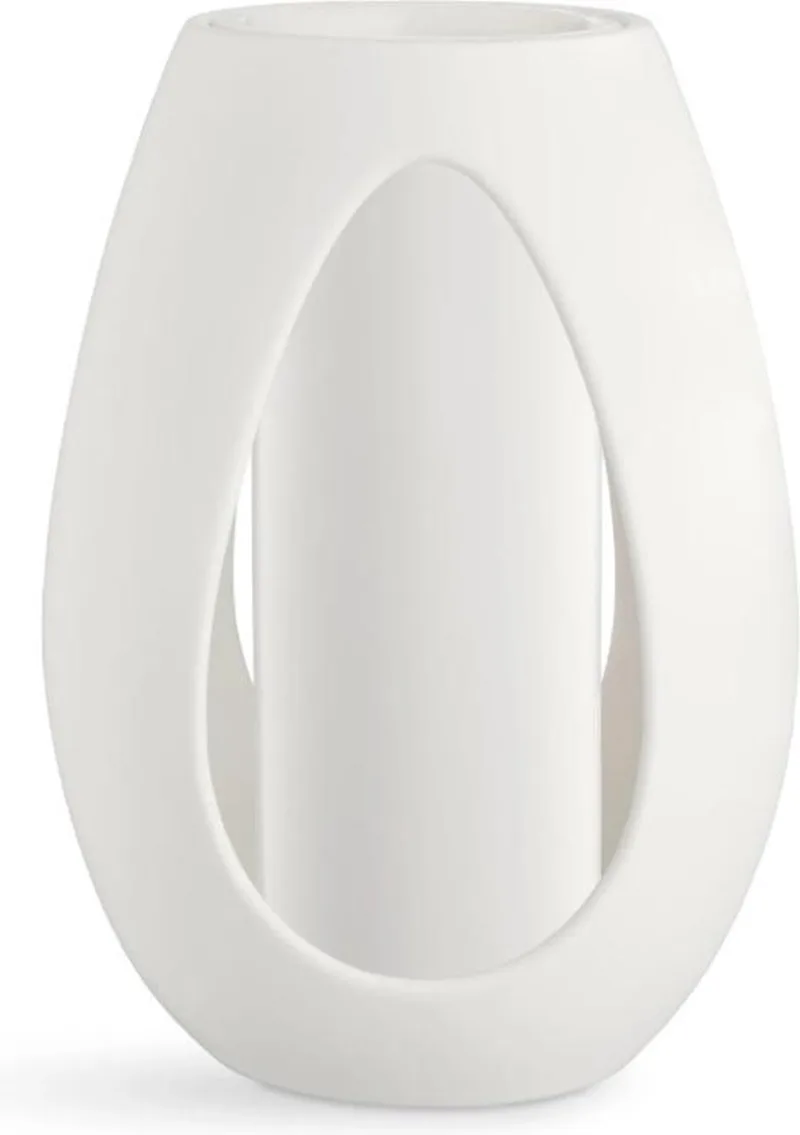 Kokong Vaas - 33 cm de Kähler en Wit – photo du produit