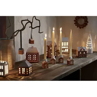Lebkuchen Adventsleuchter 4-teilig Braun från Kähler – produktbild 2 av 5