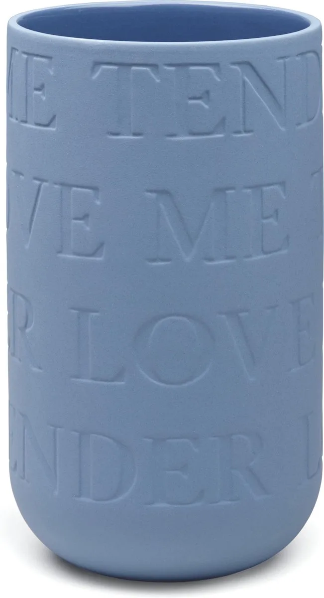 Love Song Vase H 22 cm by Kähler in Blauw – product photo