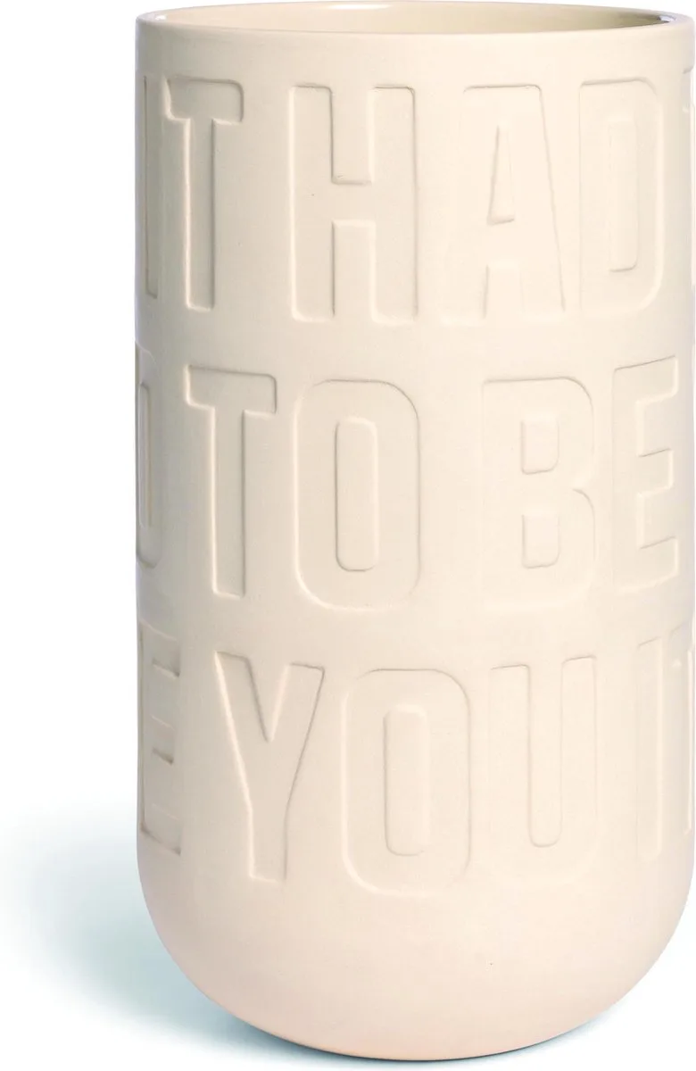 Love Song Vase H 30 cm von Kähler in Creme – Produktfoto