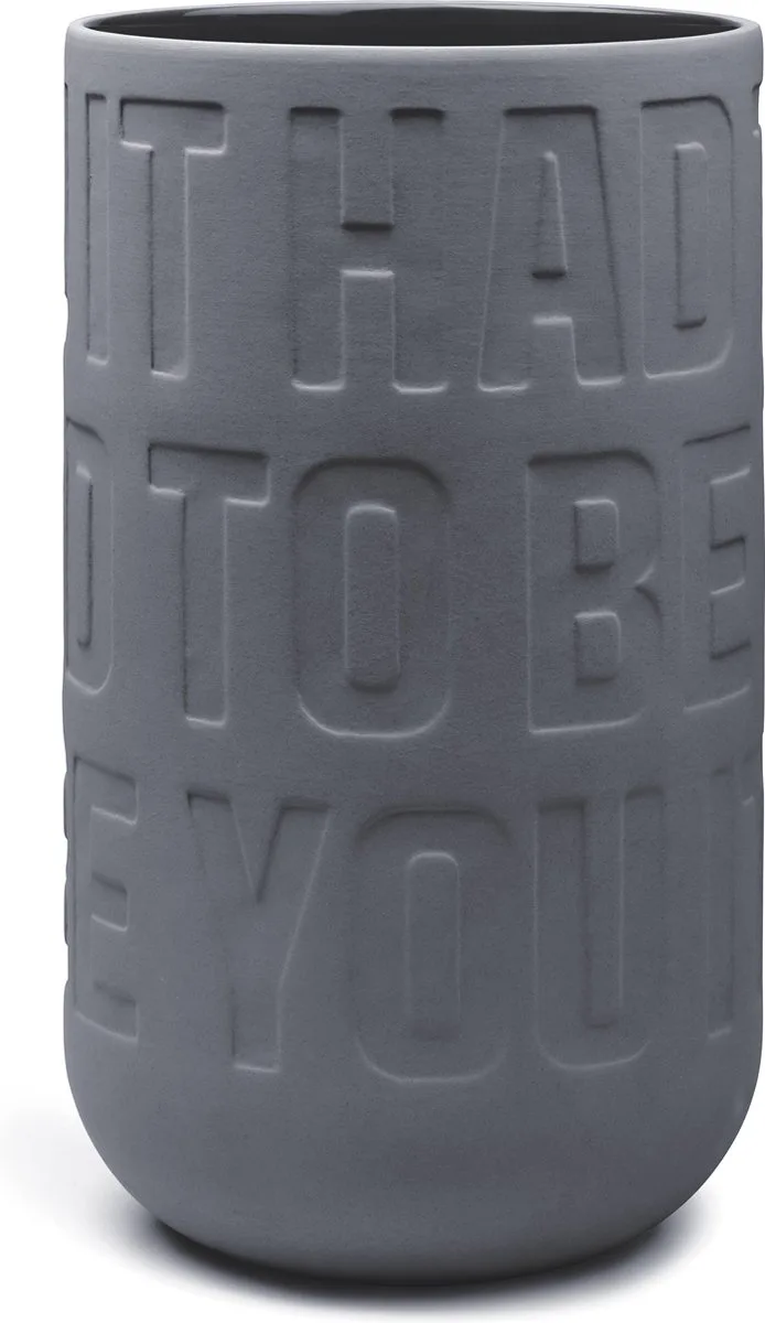 Love Song Vase H 30 cm von Kähler in Grijs – Produktfoto
