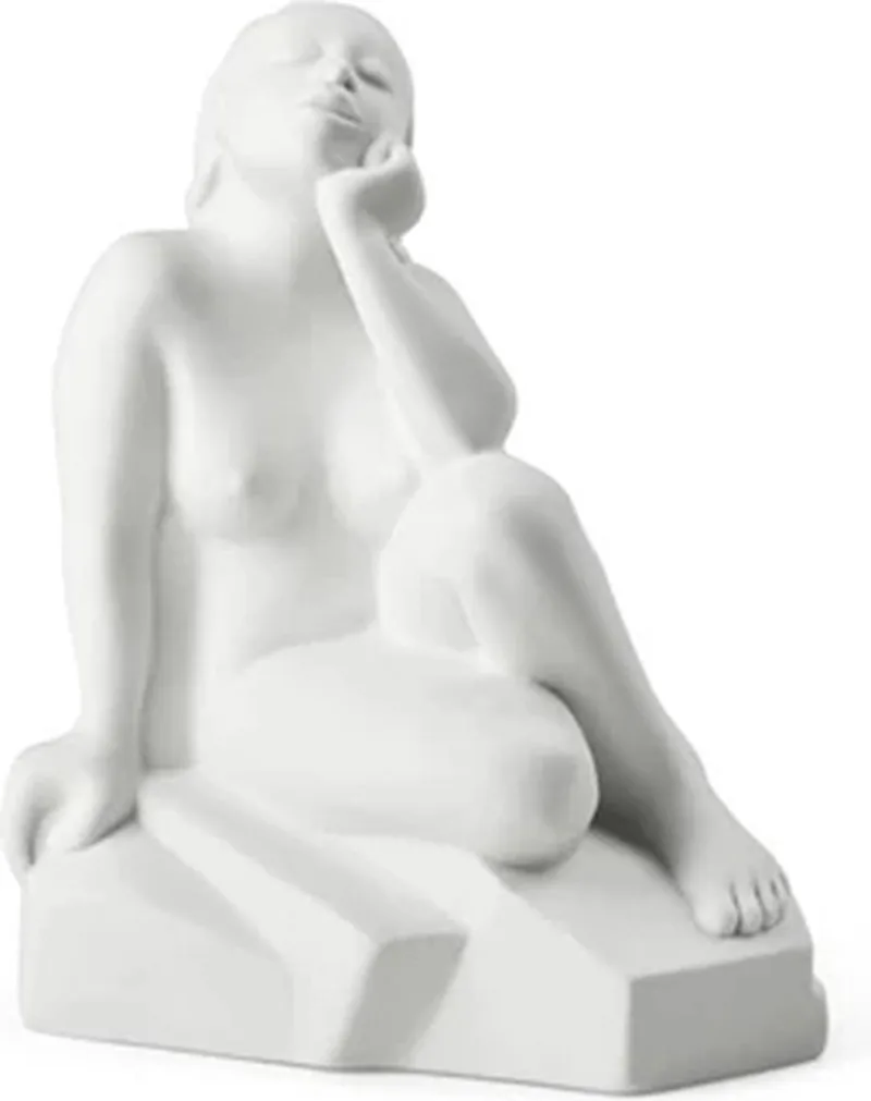 Moments of beeing beeld H18.5cm Silent Change porselein von Kähler in Wit – Produktfoto