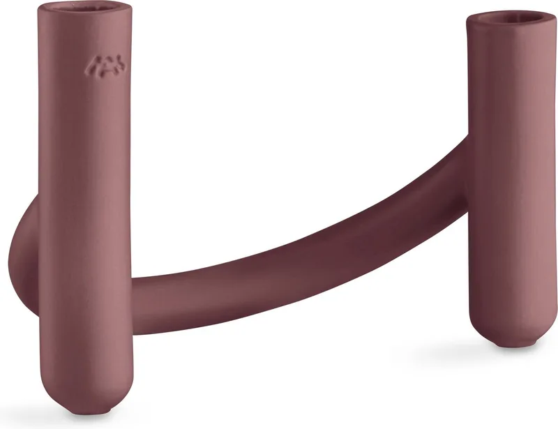 Nellemann Vaas en Kandelaar in 1- 14 cm de Kähler en Aubergine – photo du produit