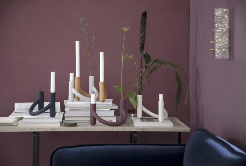 Nellemann Vaas en Kandelaar in 1- 14 cm von Kähler in Bruin – Produktfoto