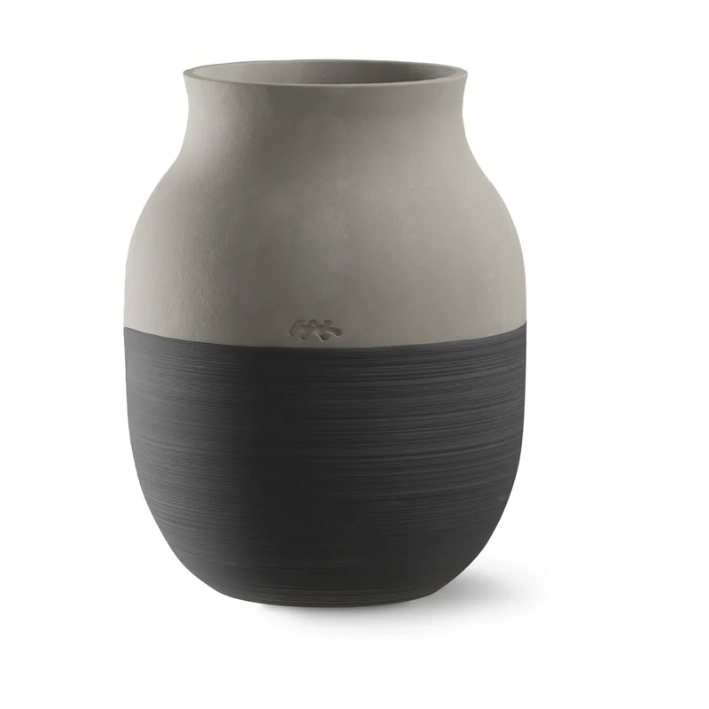 Omaggio Circulare Vase H20 cm Anthrazitgrau de Kähler – photo du produit