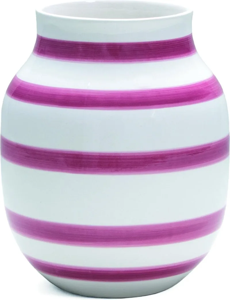 Omaggio Vaas - Hoogte 20 cm - Rose/Wit de Kähler en Rose, Wit – photo du produit