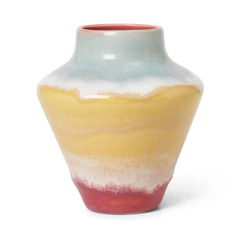 Poppery Vase 12 cm Pink-mint-gelb van Kähler – productfoto