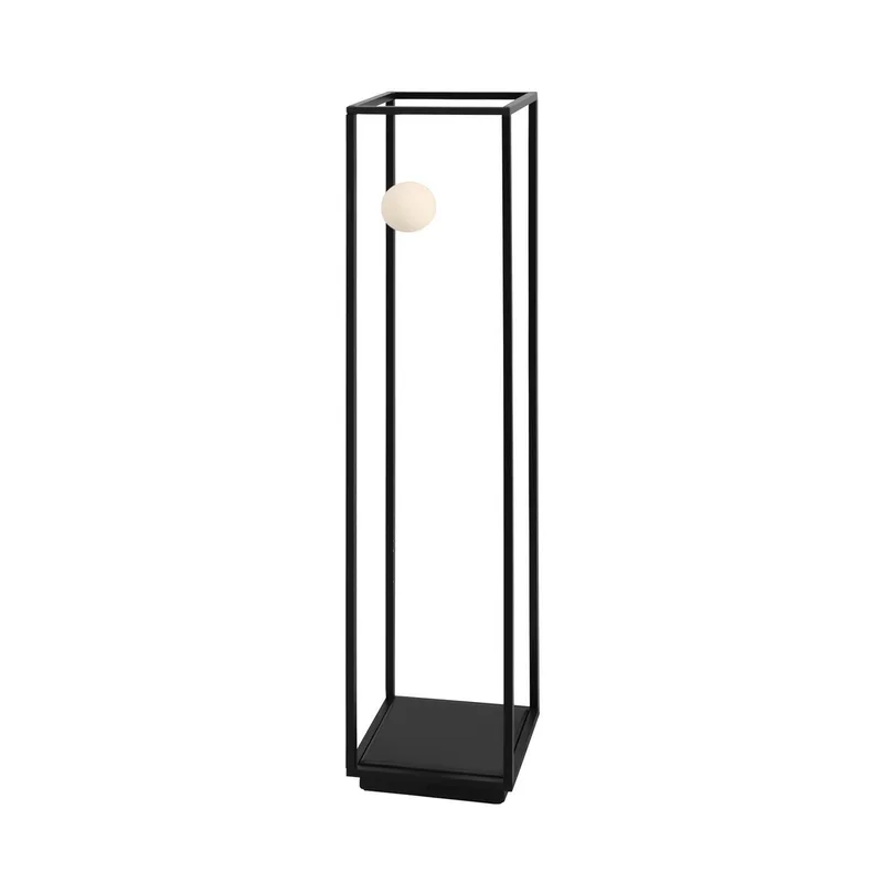 Abachina LED vloerlamp 1-lamp 103cm zwart van Karman in Zwart, Wit – productfoto