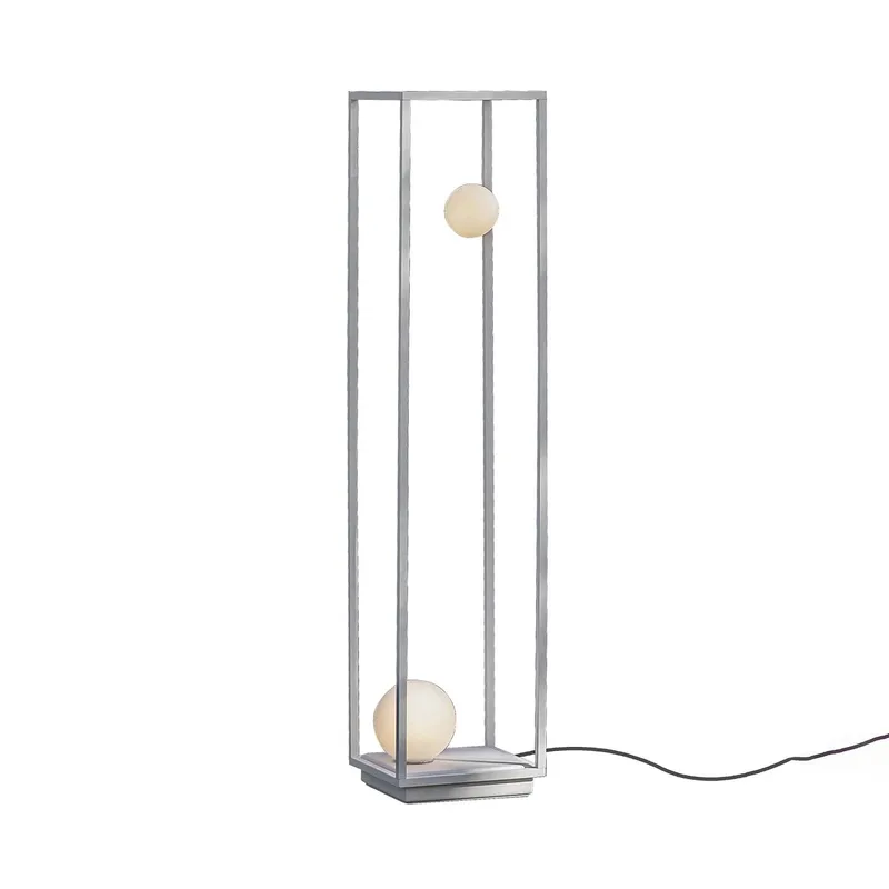 Abachina LED vloerlamp 2-lamps 103cm van Karman in Wit – productfoto
