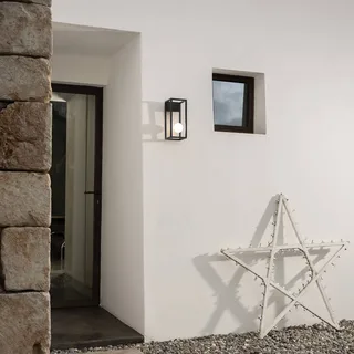 Abachina LED wandlamp 1-lamp IP44 zwart de Karman en Noir, Blanc – photo du produit 3 sur 3