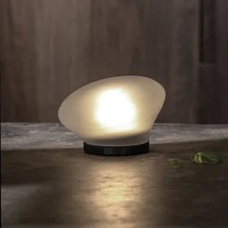 Agua LED tafellamp Ø13cm glas frosted by Karman in Black, Helder – product photo 3 of 4