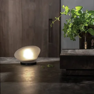 Agua LED tafellamp Ø13cm glas frosted by Karman in Black, Helder – product photo 4 of 4