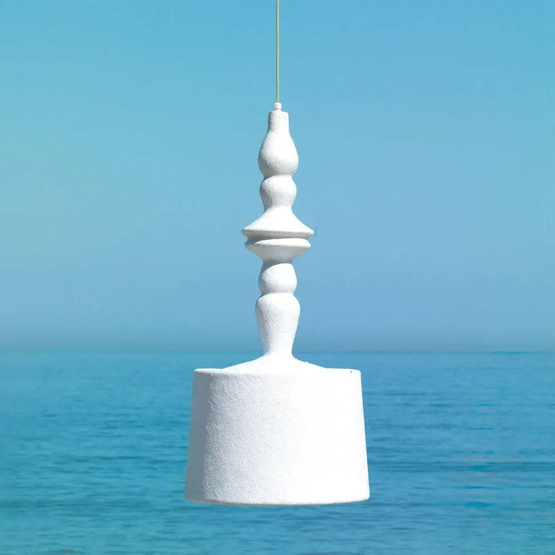 Alibabig LED buiten hanglamp, Ø 50 cm van Karman in Wit – productfoto
