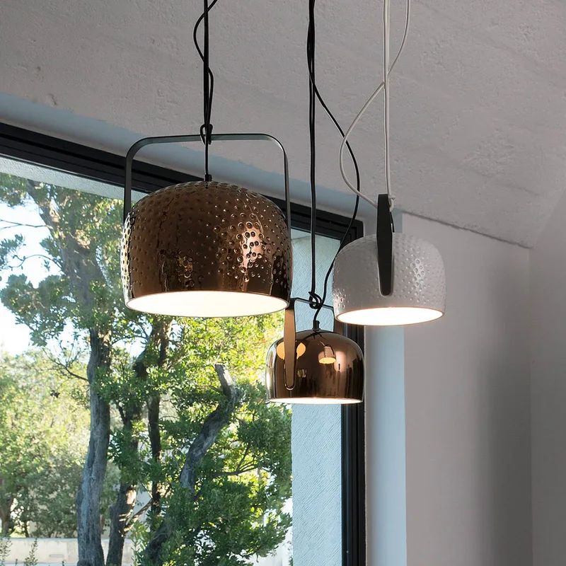 Bag - hanglamp, 21 cm, brons de Karman en Bronze, Anthracite – photo du produit