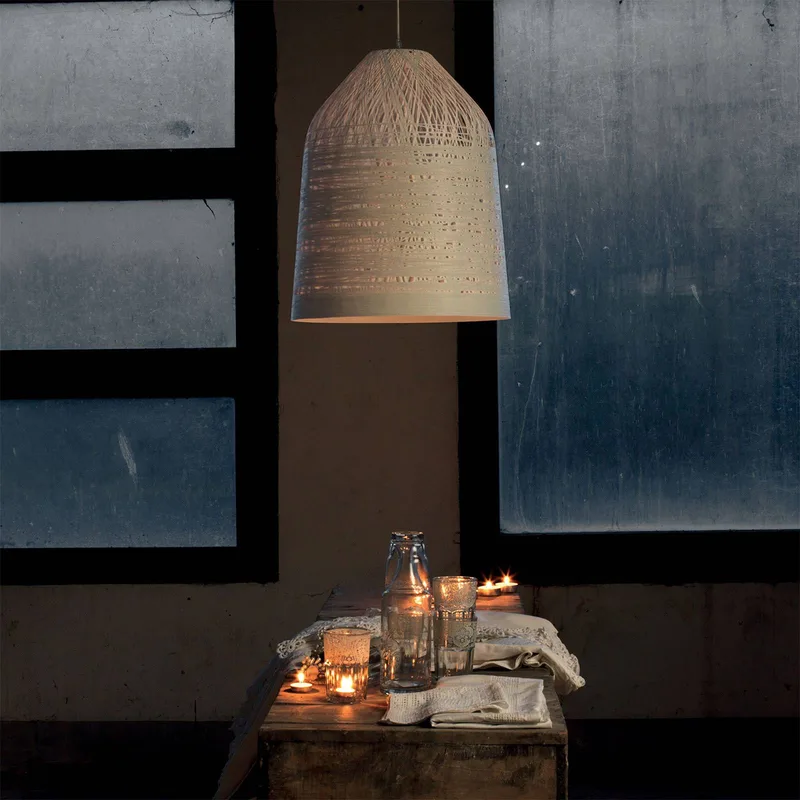 Black Out buiten hanglamp, Ø 35 cm van Karman in Wit – productfoto