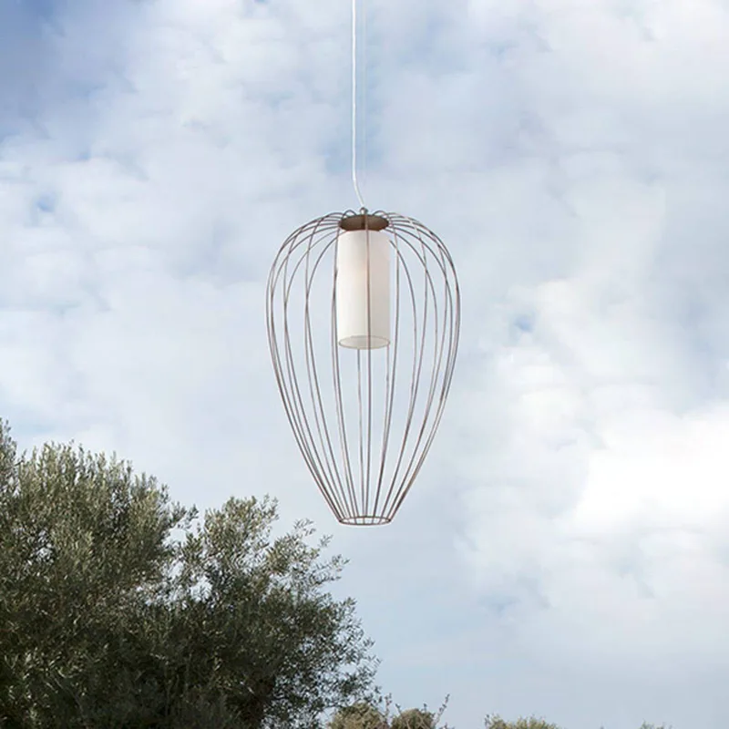 Cell - kooi-hanglamp, Ø55cm van Karman in Brons – productfoto