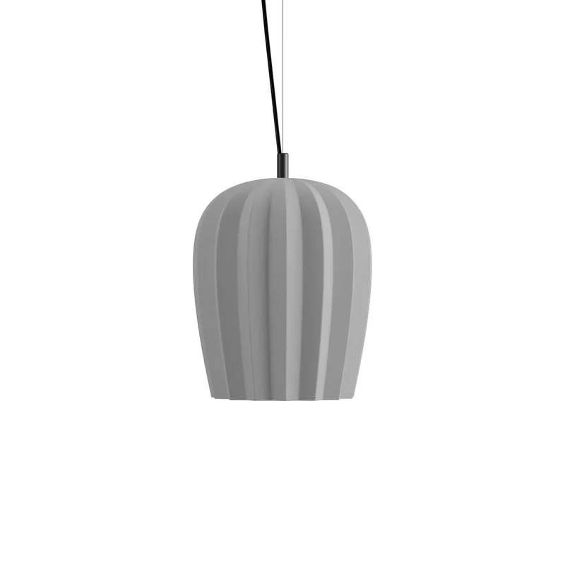 hanglamp Sahara, Ø 29 cm, keramiek, E27 van Karman in Grijs – productfoto
