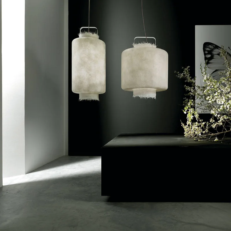 Kimono LED buiten hanglamp, Ø 40 cm by Karman in White – product photo 3 of 3