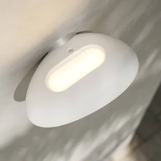 LED buiten wandlamp Flò 16 x 12 cm kunsthars IP55 van Karman in Wit – productfoto 4 van 5