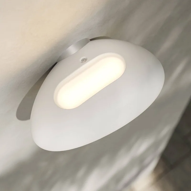 LED buiten wandlamp Flò 16 x 12 cm kunsthars IP55 van Karman in Wit – productfoto 4 van 5