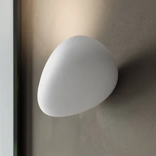 LED buiten wandlamp Flò 16 x 12 cm kunsthars IP55 van Karman in Wit – productfoto 1 van 5