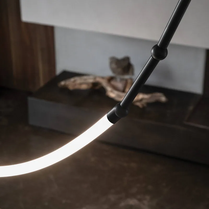 Leda LED-hængelampe 100x300cm IP20 sort fra Karman i Sort, Hvid – produktbillede 2 af 2
