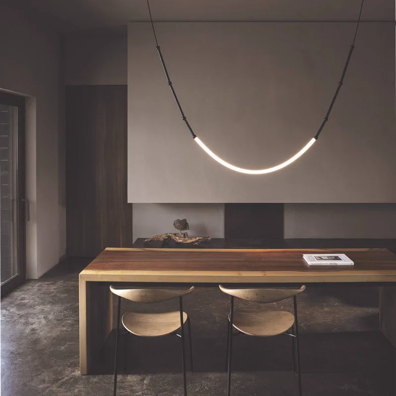 LED hanglamp 100x300cm IP20 zwart by Karman in Black, White – product photo