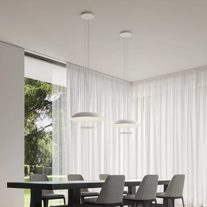 LED hanglamp BLANCO, Ø 92 cm, wit, metaal by Karman in Wit mat – product photo 4 of 5