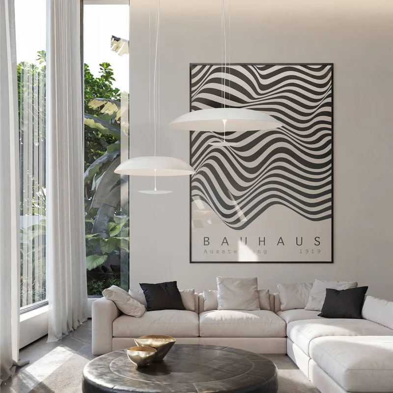 LED hanglamp BLANCO, Ø 92 cm, wit, metaal by Karman in Wit mat – product photo 3 of 5