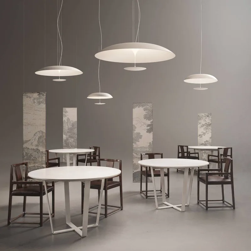 LED hanglamp BLANCO, Ø 92 cm, wit, metaal by Karman in Wit mat – product photo 5 of 5