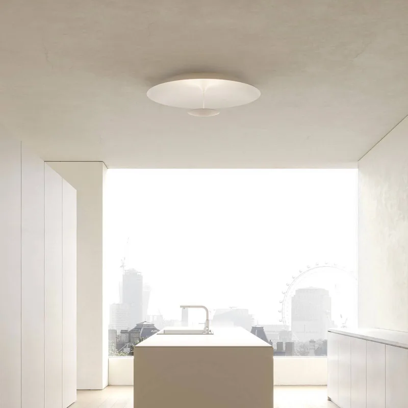 LED plafondlamp BLANCO, Ø 92 cm, wit, metaal fra Karman i Wit mat – produktbillede 2 af 5