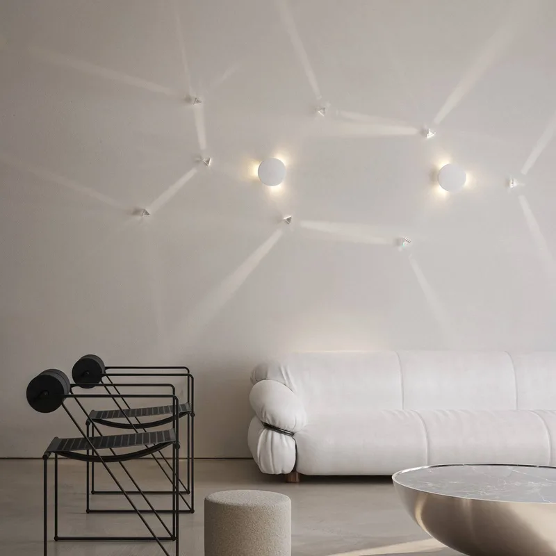 LED wandlamp RAINBOW, Ø 18 cm, kunststof fra Karman i Hvid – produktbillede