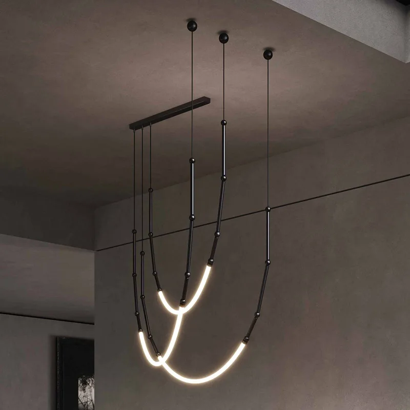 Leda LED hanglamp, 3-lamps, 500x300cm by Karman in Black, White – product photo