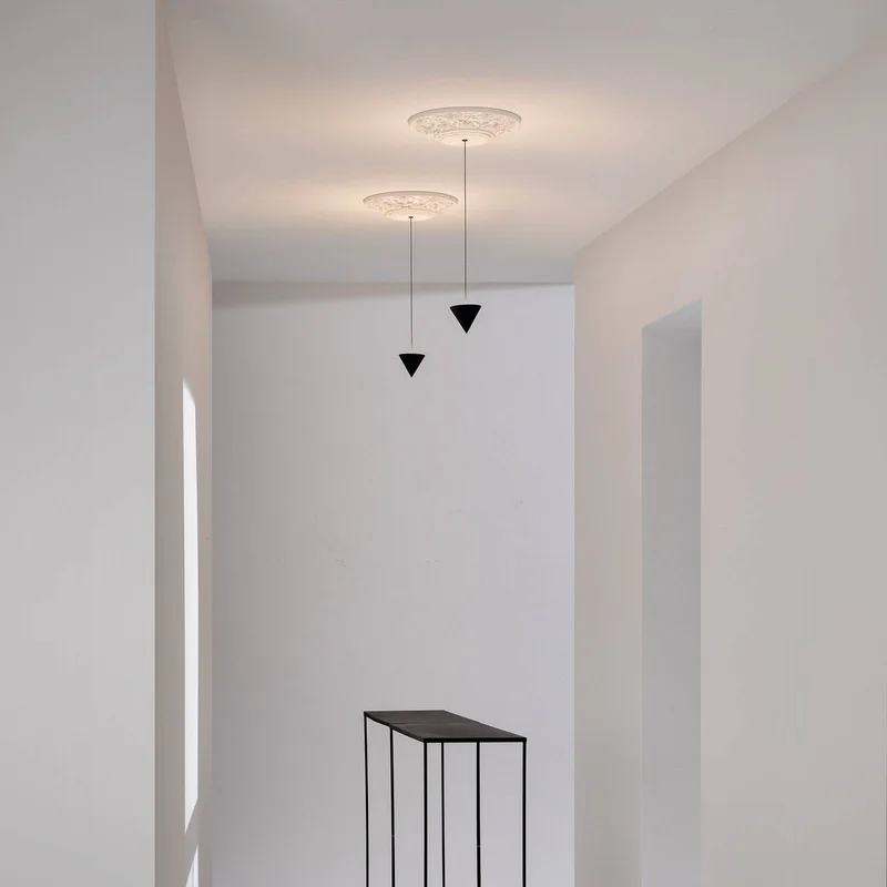 Moonbloom LED hanglamp 1-lamp Ø40cm 2.700K von Karman in Matzwart, Weiß – Produktfoto 3 von 3