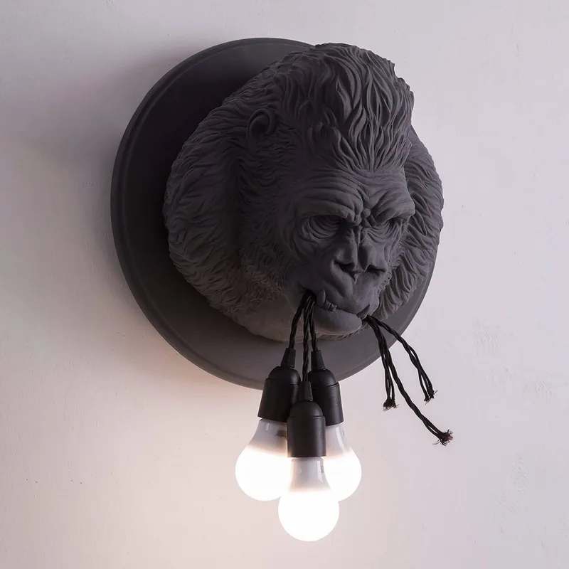 Ugo Rilla - design-wandlamp, grijs van Karman in Grijs mat – productfoto