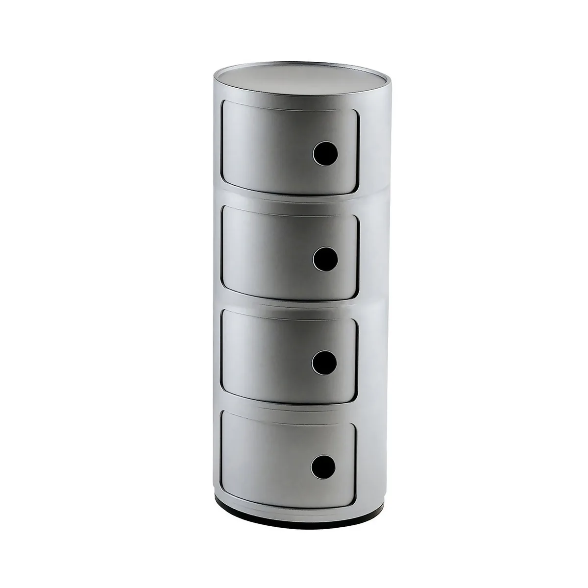 Ablage Componibili - Silber - ABS - Designer Anna Castelli Ferrieri van Kartell – productfoto